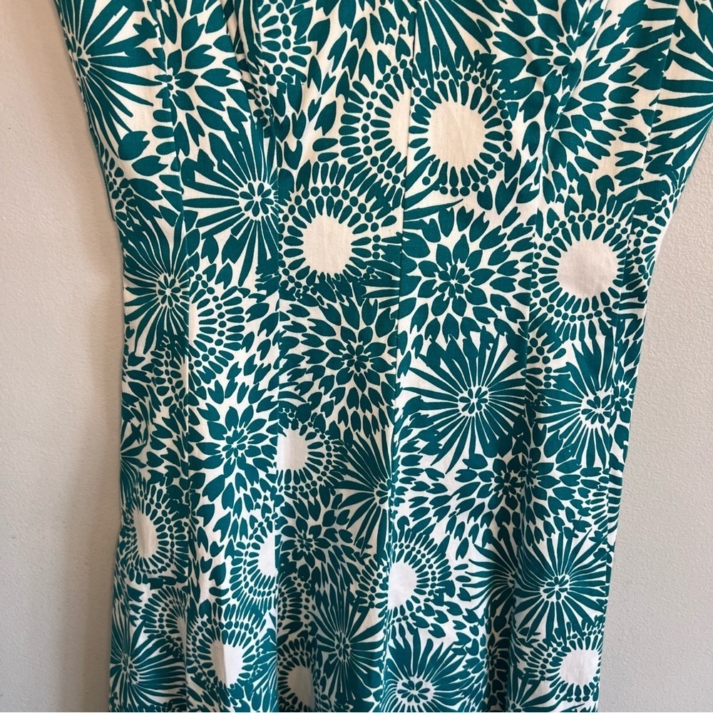 Jones Wear Dress Sleeveless V Neck A Line Midi Dress Blue Sz 4 Halter Dress - Picture 3 of 10